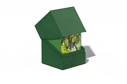 Ultimate Guard RTE Boulder 100+, Deck Case for 100 Double-Sleeved TCG Cards, Green, 97% Renewable, Made in Germany, Secure & Durable Storage - color: Green
