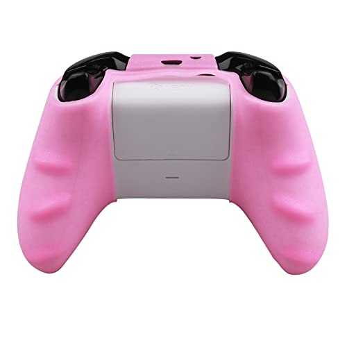 RALAN Glitter Controller Skin for Xbox One, Anti-Slip Silicone Controller Cover Protector Compatible for Xbox 1 Wireless/Wired Gamepad Joystick with 4 Thumb Grips Caps and Black Pro Thumb Grip x 8 - color: Pink