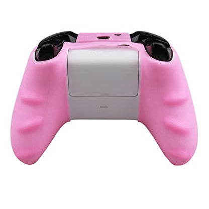 RALAN Glitter Controller Skin for Xbox One, Anti-Slip Silicone Controller Cover Protector Compatible for Xbox 1 Wireless/Wired Gamepad Joystick with 4 Thumb Grips Caps and Black Pro Thumb Grip x 8 - color: Pink