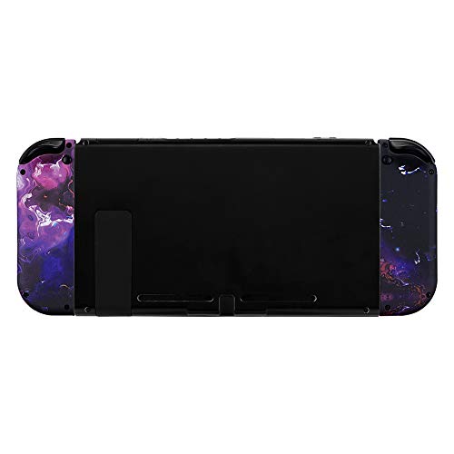 eXtremeRate DIY Replacement Shell Buttons for Nintendo Switch & Switch OLED, Surreal Lava Soft Touch Custom Housing with Full Set Button for Joycon Handheld Controller - Console Shell NOT Included - color: Surreal Lava