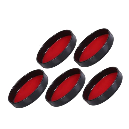 5pcs Dice Cup Base Plate Plush Leather Lid Dice Transport Cup Lid Storage Case for Ktv Game