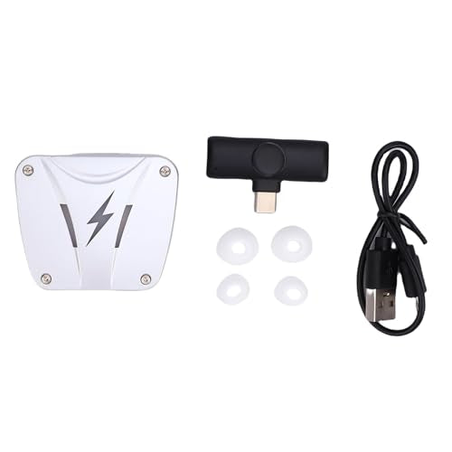 Wireless Gaming Earbuds Earbuds Earphones in Ear Headphones 2.4GHz 5.3 20ms Low Latency 4 Mic ENC 3D Stereo Sound with USB C Adapter for PC Tablet Laptop Smart (White) - color: White
