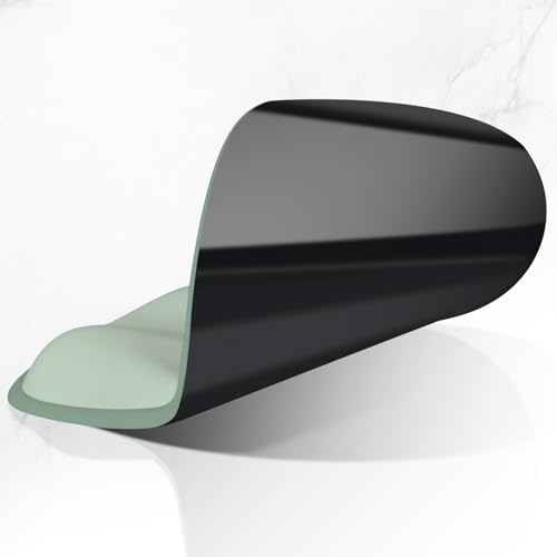 ITNRSIIET Ergonomic Mouse Pad with Wider Memory Foam Wrist Rest +17%, Curved Cushion Reduces Pressure 20%, Pain Relief, Non-Slip, Smooth, Cute Color Desk Accessory, 9.85 x 9 inch, Sage Mint Gradient - color: Sage Mint Gradient