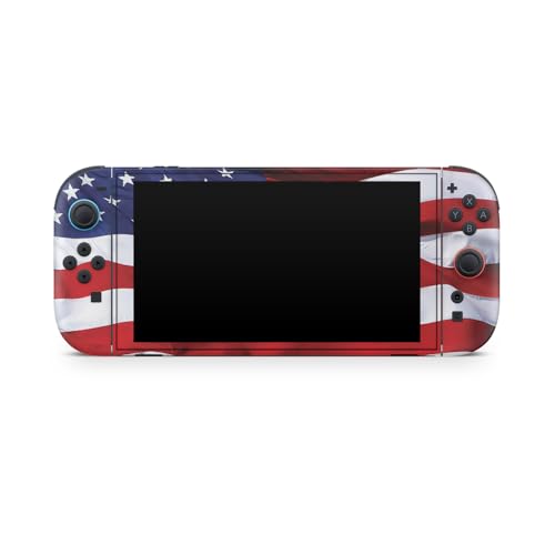Gaming Skin Compatible with Nintendo Switch 2 Console Only - American Flag - Premium 3M Vinyl Protective Wrap Decal Cover - Easy to Apply | Crafted in The USA by MightySkins - color: American Flag, size: Switch 2 Console Skin Only, style: Matte Finish