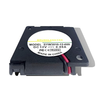 35mm x 35mm x 07mm Blower Fan 12V, 3.5cm 35mm Router Cooling Fans 2Pin 2Wire, 12V 0.12A Turbo Blower Cooling Fas for Charger Inverter SYW3507-12-014