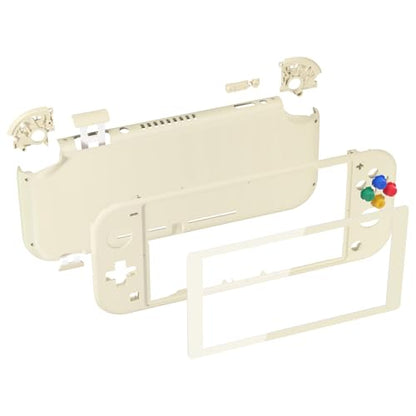 eXtremeRate Antique Yellow DIY Replacement Shell for Nintendo Switch Lite, NSL Handheld Controller Housing w/Screen Protector, Custom Case Cover for Nintendo Switch Lite - color: Antique Yellow