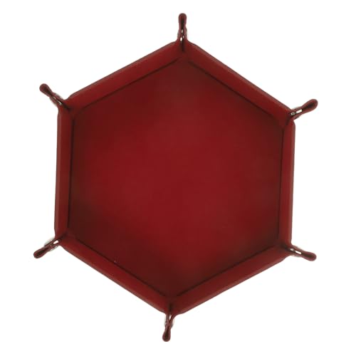 Creative Pu Dice Storage Tray Folding Dice Holder for Tabletop Games Elegant Deep Design for Home Decor and Organization