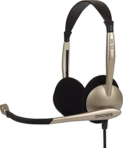 Koss CS100 Speech Recognition Computer Headset, Silver and Black - style: 3.5mm Plug