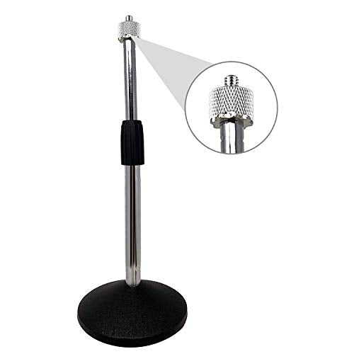 Mic Stand Adapter, ChromLives Microphone Screw Adapter 1/4''-20 to 5/8''-27 Male to Female Threaded Mic Adapter, for Camera Monitor, Microphone Stand, 4 Pack (sliver) - color: sliver