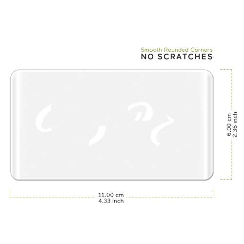 Escape Room Game Password Clue Cards Props Magic Transparent Acrylic Cards for Real Life Puzzle Game Pile Four Cards Up to Get Clues Run Away from Player Adventure Secret Room