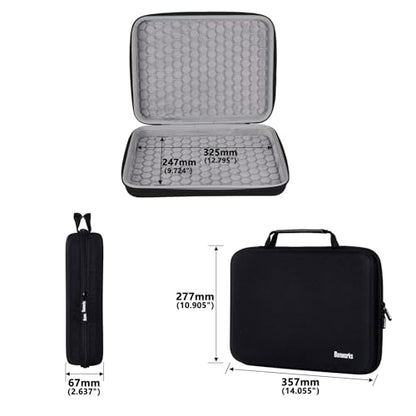 Banworks Hard Shell Travel Case for Arturia MicroFreak Hybrid Synthesizer, 1000D Water-Resistant Nylon Oxford, Shockproof Protective Bag Storage/Carrying Case JT/HCQSNB-13 (Case Only, 1 Piece) - size: For Arturia MicroFreak