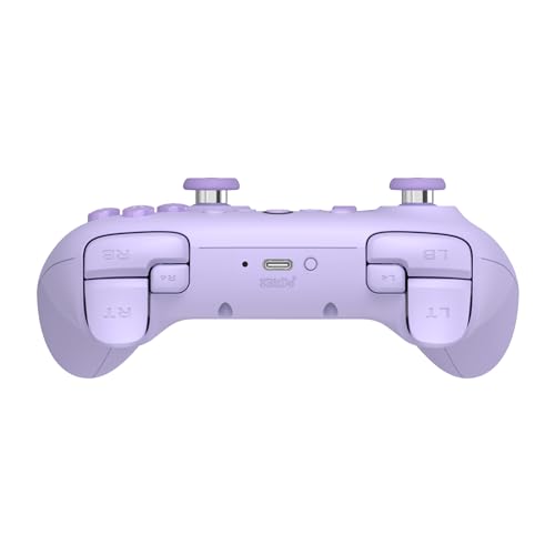 8Bitdo Ultimate 2C Wireless Controller for Windows PC and Android, with 1000 Hz Polling Rate, Hall Effect Joysticks and Triggers, and Remappable L4/R4 Bumpers (Purple) - color: Purple