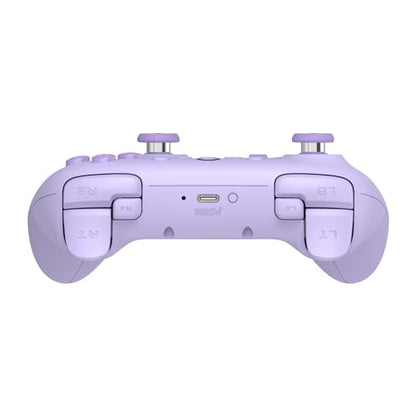 8Bitdo Ultimate 2C Wireless Controller for Windows PC and Android, with 1000 Hz Polling Rate, Hall Effect Joysticks and Triggers, and Remappable L4/R4 Bumpers (Purple) - color: Purple