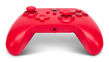 PowerA Wired Controller for Xbox Series X|S - Red, gamepad, video game/gaming controller, works with Xbox One, Officially Licensed - style: Red