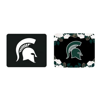 OTM Essentials Officially Licensed Michigan State University Standard Fabric Mouse Pad, Desk Accessories, Standard Fabric Gaming Mouse Pad with Non-Slip Rubber Base, Mascot Repeat