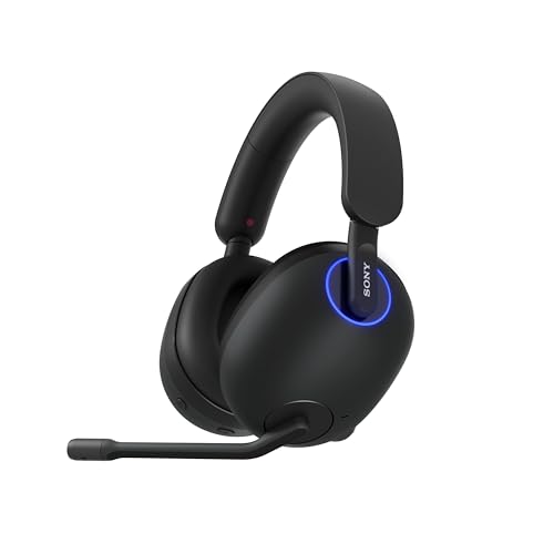 Sony INZONE H9 Wireless Over-Ear Noise Cancelling Gaming Headset, Black | 2.4GHz Wireless, Perfect for PlayStation® 5, for PC/PS5/Switch/Mobile, 32 Hr Battery, 360 Spatial Sound, Discord Certified - color: Black