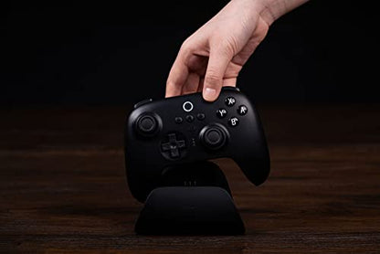 8BitDo Ultimate Bluetooth Controller with Charging Dock, Wireless Pro Controller with Hall Effect Sensing Joystick, Compatible with Switch, Windows and Steam Deck (Black) - color: Black, style: Ultimate Controller
