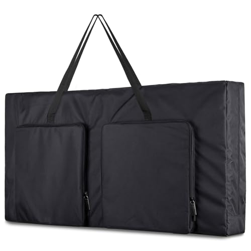 ZKOO Cornhole Carrying Case Fits 4' x 2' Regulation Size Board, Heavy-Duty 600D Cornhole Boards Bag with Extra Pockets for Cornhole Outdoor Games - size: 3 Zipper Pocket