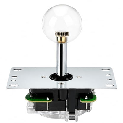 Arcade Joystick Gamepad DIY Joystick Arcade Game Fighting Stick Replacement Parts Pin Circuit Board with Ball Head - color: white