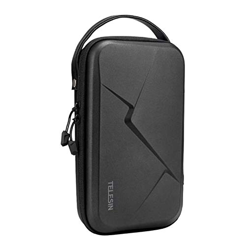 TELESIN Hard Carry Case Waterproof Carrying Bag for Go Pro Mission 1 PRO Hero 13 12 11 10 9 DJI Osmo Action 6/5 Pro/4/Pocket 4 3/Nano Insta360 X5/X4/X3 Ace Pro 2 EDC Tech Pouch Camera Accessories - size: Standard