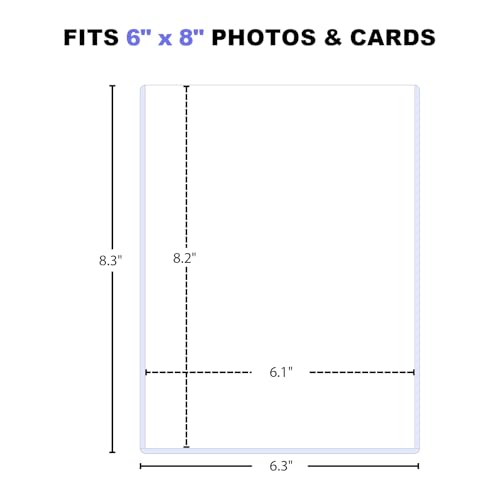 30 Pack Jumbo Card Top Loader - Rigid Hard Plastic Protector Sleeves for 5.9" x 8.1" Oversized Cards, Crystal Clear & Scratch Resistant - Ideal for Jumbo Card Sleeves of Large Trading Cards & Photos - size: XL: 5.9"x8.1"