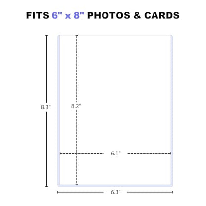 30 Pack Jumbo Card Top Loader - Rigid Hard Plastic Protector Sleeves for 5.9" x 8.1" Oversized Cards, Crystal Clear & Scratch Resistant - Ideal for Jumbo Card Sleeves of Large Trading Cards & Photos - size: XL: 5.9"x8.1"