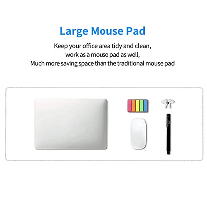 White Mouse Pad Extended Large Gaming Mousepad XL Big Long Oversized Desk Mat Stitched Edges 31.5 X 11.8 Inch for Home Office - color: Black3
