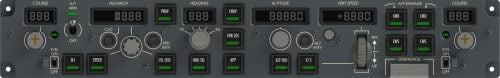 SYDYSOSO Cockpit Simulator 737X MCP Flight Simulator Mode Control Panel, Full Scale 1:1 Replica Mode Control Panel, Realistic Operation, Plug and Play, USB, Compatible With PC