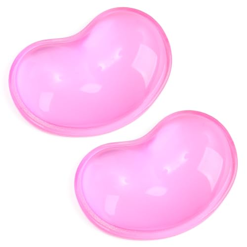 Gel Keyboard & Mouse Wrist Rest Set - Keyboard Wrist Rest Pad & Mouse Support for Office Gaming Pad Computer Laptop Ergonomic Comfortable Pain Relief- Pad Set (2 Pack) - color: Mouse Pad Double - Pink