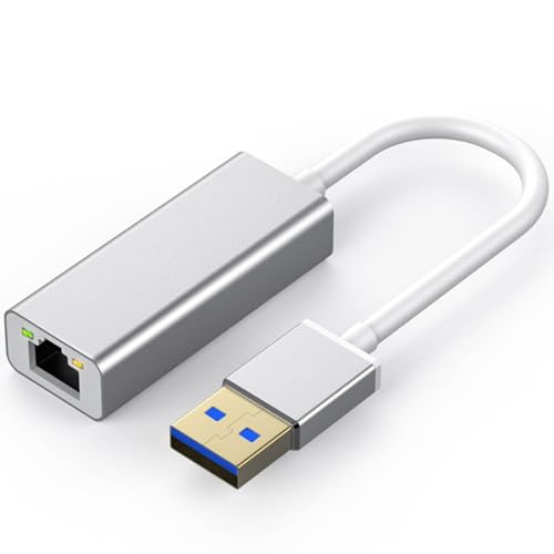 USB to Ethernet Adapter for Nintendo Switch, Laptop, PC, USB to RJ45 Gigabit LAN Network Converter, Switch Ethernet Adapter Wired Internet LAN Supports 10/100/1000Mbps (No Driver Required)