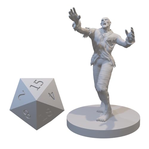 Set of 7 Zombie Undead Monster Miniatures for DND Pathfinder RPG Unpainted Resin 28mm-32mm