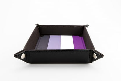 FanRoll Pride Dice Tray – Asexual - color: Asexual