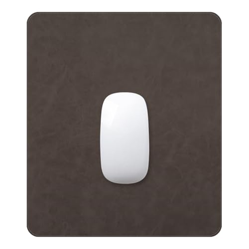 Mouse pad, Non-Slip Washable Waterproof Computer Mouse mat Thick for Laptop Wireless Mouse Home Office Travel, Portable 9.8"x 8.3" S Dark Coffee - color: Dark Coffee, size: 9.8" x 8.3"