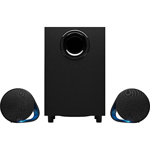 Logitech G560 PC Gaming Speaker System with 7.1 DTS X - Black | 7.1 DTS:X Ultra Surround Sound, Bluetooth, USB, Subwoofer + 2 Satellite Speakers, LIGHTSYNC RGB