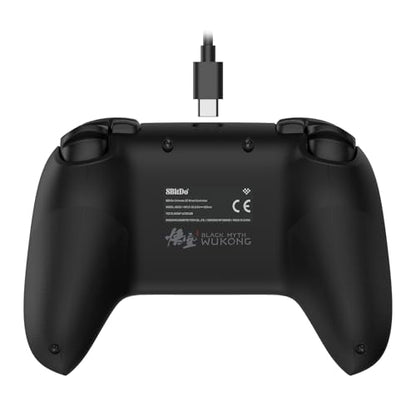 8BitDo Ultimate 2C Wired Controller for Windows PC and Android, with Hall Effect Joysticks and Hall Triggers, 1000Hz Polling Rate, and Remappable L4/R4 Bumpers - Black Myth: Wukong - color: Black Myth: Wukong