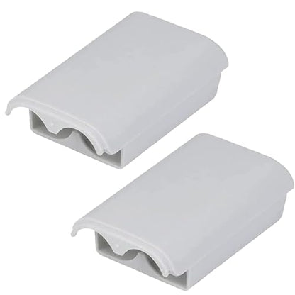 2 Pack Battery Pack Cover for Xbox 360 Wireless Controller, Replacement Battery Pack Cover Shell Case for Xbox360 (White) - color: 2Pcs White