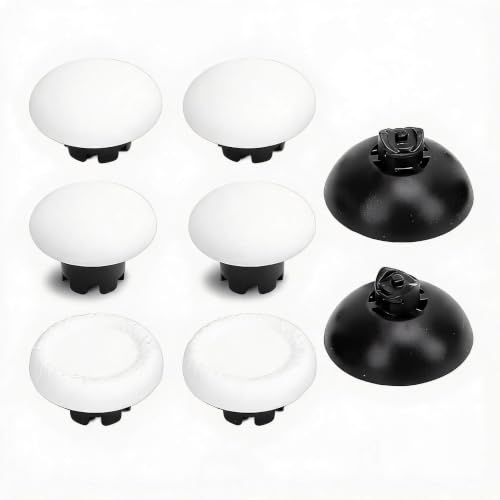 Thumbstick Caps Replacement Kit for Edge, for Pro, for for Pro, for Xboxseries, Thumb Stick Cap, Thumb Stick Grips Accessories (White) - color: White