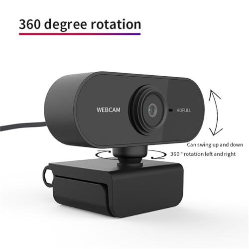 1080p Hd Streaming Webcam with Microphone for Pc Gaming - USB Desktop Camera with Fast Auto Focus & Rotatable Lens - Perfect for Video Conferencing & Live Streaming