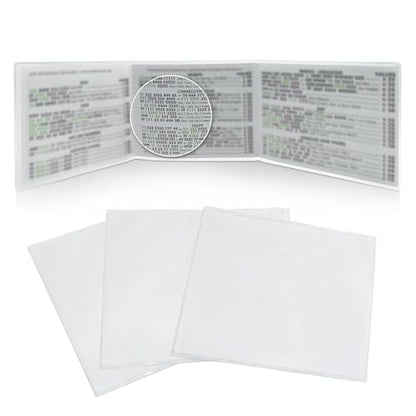 Mahjong Card Cover 2025 Protective Matte Finish Mahjong Card Holder Clear Plastic Sleeves Anti Reflective, Stain, Tearing Standard 6.12 x 4.75 4 Packs