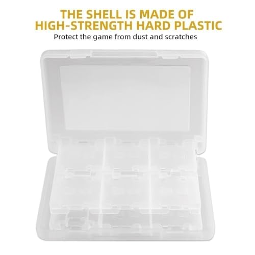 28-in-1 PP Game Card Case Holder - for Nintendo 3DS/DSL/DSI/LL, Cartridge Storage Box with 22 Slots + SD/TF Card Holders + Stylus Organizer(White) - color: White