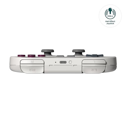 8Bitdo Sn30 Pro Wireless Bluetooth Controller, G Classic Edition | Hall Effect Joystick, for Switch/Switch 2, PC, Steam Deck, Android, Raspberry PI, iPhone, iPad, macOS and Apple TV - color: G Classic Edition, size: Hall Effect Joystick