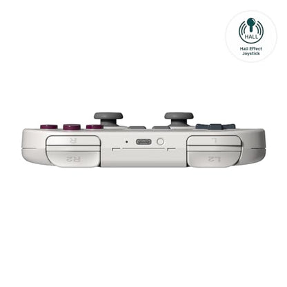 8Bitdo Sn30 Pro Wireless Bluetooth Controller, G Classic Edition | Hall Effect Joystick, for Switch/Switch 2, PC, Steam Deck, Android, Raspberry PI, iPhone, iPad, macOS and Apple TV - color: G Classic Edition, size: Hall Effect Joystick
