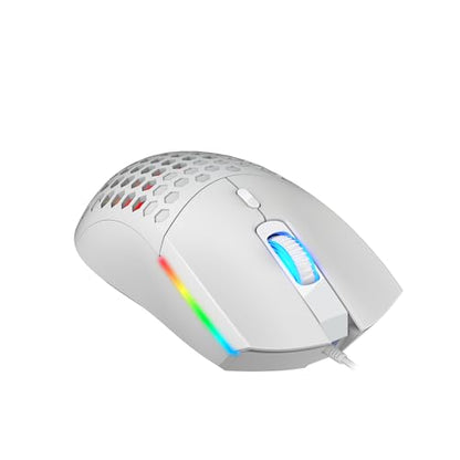 Cuifati Hollow Design RGB Backlit Wired Mouse, Ergonomic 6400DPI Optical Gaming Mouse 6 Buttons USB Plug Play, Lightweight 99g Computer for Gaming and Work, Premium ABS Durable (S500 Black) - color: S500 Black