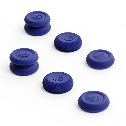 Skull & Co. Skin, CQC and FPS Thumb Grips Joystick Cap Analog Stick Cover for Xbox [XSX/XB1] Controller- Neon Blue, Set of 6 - color: Neon Blue, size: Concave-6pcs