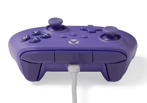 PowerA Wired Controller for Xbox Series X|S - Violet, gamepad, video game/gaming controller, works with Xbox One, Officially Licensed (Amazon Exclusive) - style: Violet