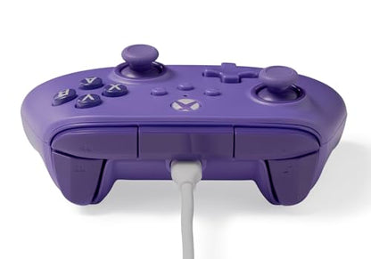 PowerA Wired Controller for Xbox Series X|S - Violet, gamepad, video game/gaming controller, works with Xbox One, Officially Licensed (Amazon Exclusive) - style: Violet