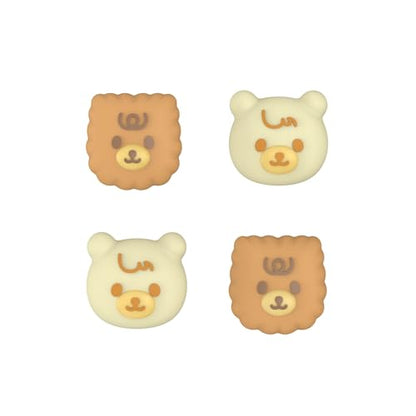 PlayVital Thumb Grip Caps for Xbox Series S/X, Xbox One, Elite Series 2 Controller, Cute Joystick Caps for ps5/EDGE/ps4, Thumbstick Cover for Switch 2 Pro/Switch Pro Controller - Cute Bear - color: Cute Bear