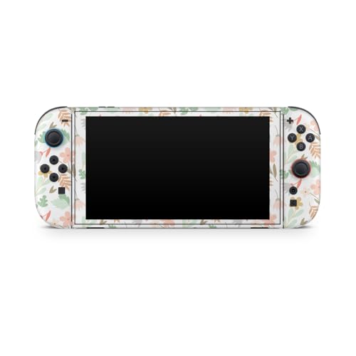 Gaming Skin Compatible with Nintendo Switch 2 Console Only - Neutral Flowers - Premium 3M Vinyl Protective Wrap Decal Cover - Easy to Apply | Crafted in The USA by MightySkins - color: Neutral Flowers, size: Switch 2 Console Skin Only, style: Matte Finish
