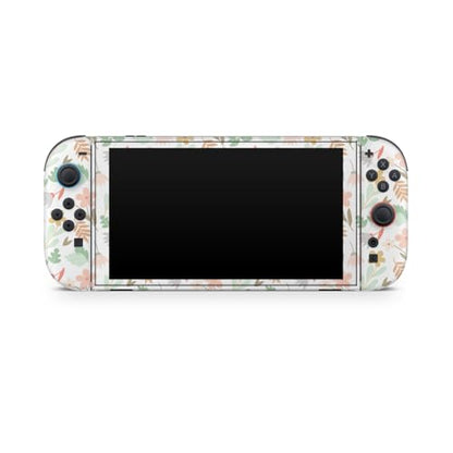 Gaming Skin Compatible with Nintendo Switch 2 Console Only - Neutral Flowers - Premium 3M Vinyl Protective Wrap Decal Cover - Easy to Apply | Crafted in The USA by MightySkins - color: Neutral Flowers, size: Switch 2 Console Skin Only, style: Matte Finish