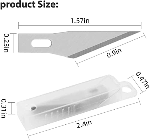 DIYSELF 23 Pack Exacto Knife Craft Knife Precision Carving Hobby Knife Kit, 20 Spare Art Knife Blades for Art, Scrapbooking, Stencil - color: Pink